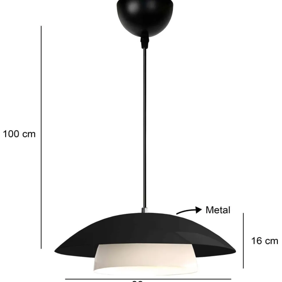 Riippuvalaisin Linento Lighting 241761 musta