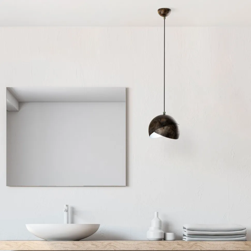 Riippuvalaisin Linento Lighting PACMAN-20-252-1-RETRO, Ø20cm, tummanruskea