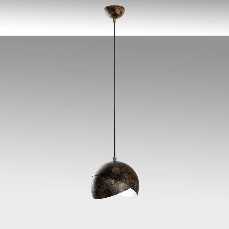 Riippuvalaisin Linento Lighting PACMAN-20-252-1-RETRO, Ø20cm, tummanruskea