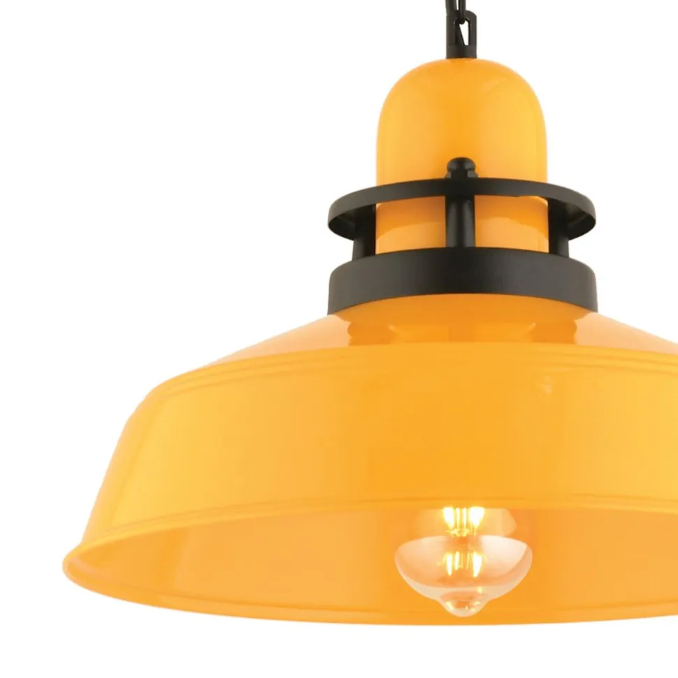 Riippuvalaisin Linento Lighting RT-48, Ø34cm, E27, max. 40W, IP20, keltainen