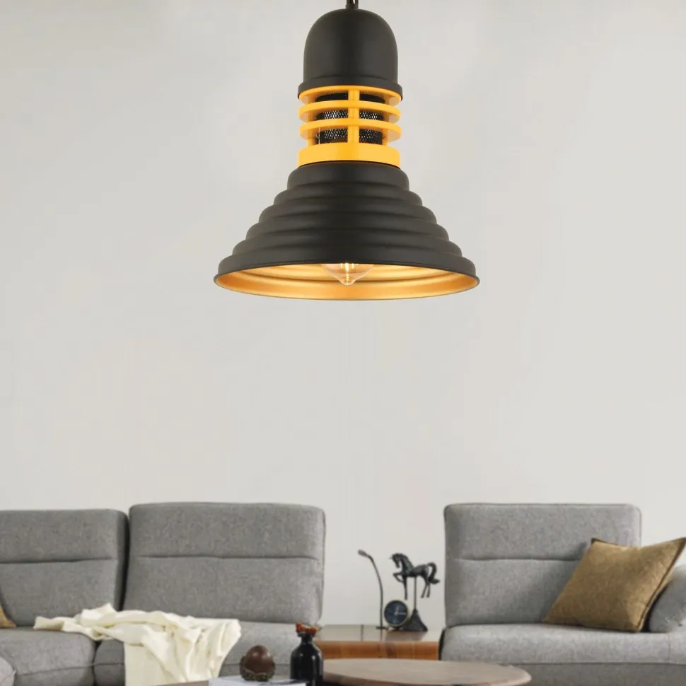 Riippuvalaisin Linento Lighting RT-33, Ø30cm, E27, max. 40W, IP20, musta