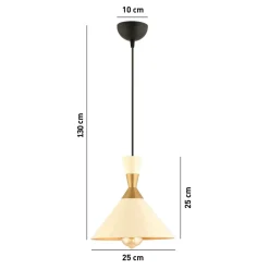 Riippuvalaisin Linento Lighting RT-18, Ø25cm, E27, max. 40W, IP20, valkoinen