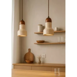 Riippuvalaisin Linento Lighting Swis beige/saksanpähkinä