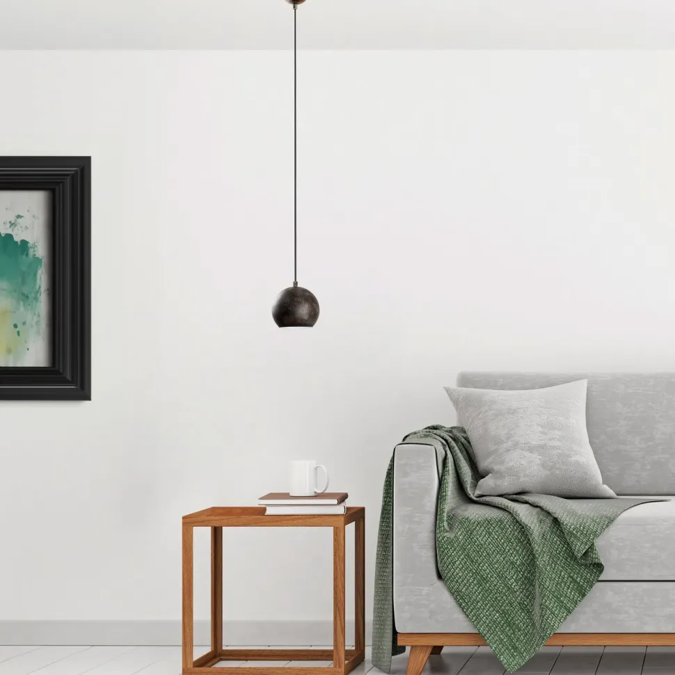 Riippuvalaisin Linento Lighting TOP-15-242-RETRO, Ø15cm, tummanruskea