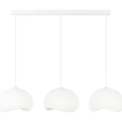 Riippuvalaisin Linento Lighting Yontu 15853A, 3-osainen, valkoinen