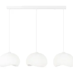 Riippuvalaisin Linento Lighting Yontu 15853A, 3-osainen, valkoinen