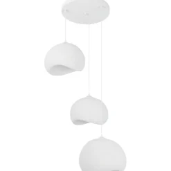 Riippuvalaisin Linento Lighting Yontu 3-osainen valkoinen