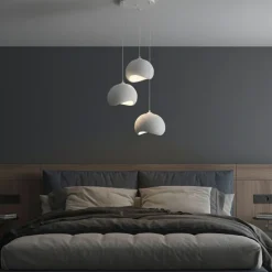 Riippuvalaisin Linento Lighting Yontu 3-osainen valkoinen