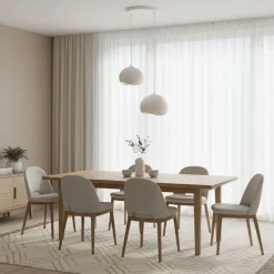 Riippuvalaisin Linento Lighting Yontu pyöreä 2-osainen valkoinen