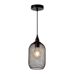Riippuvalaisin Lucide Mesh Ø15cm 40W himmennettävä musta