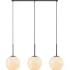 Riippuvalaisin Markslöjd Dione 3-osainen 105cm valkoinen/musta