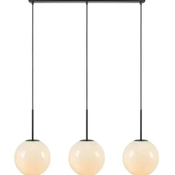 Riippuvalaisin Markslöjd Dione 3-osainen 105cm valkoinen/musta