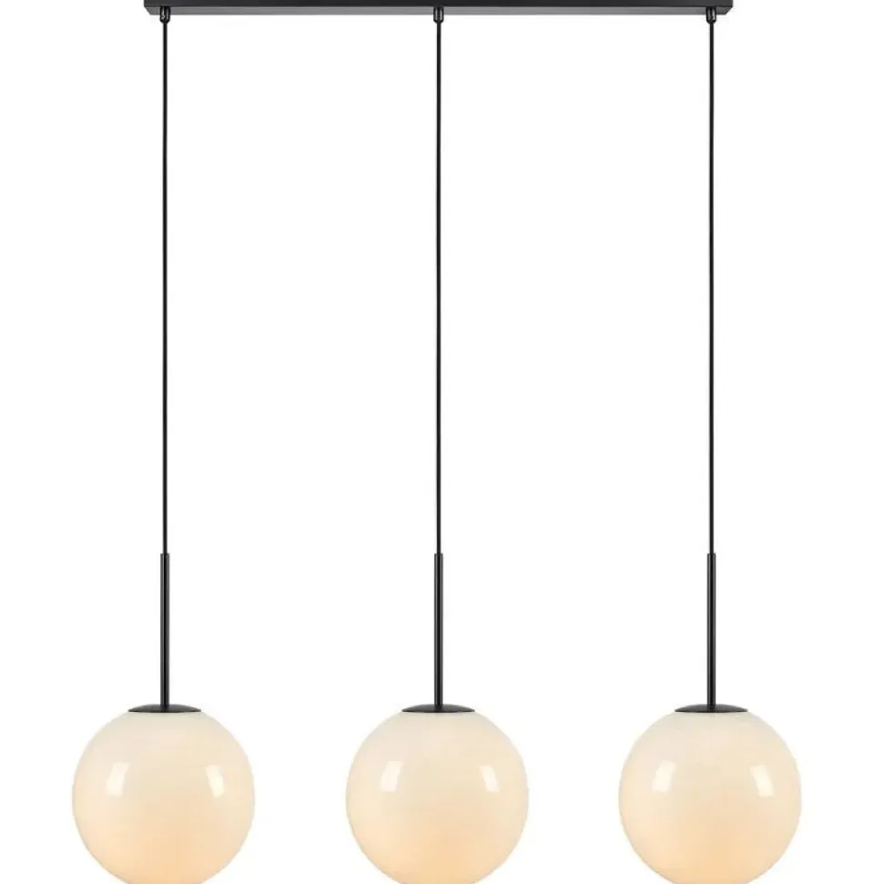 Riippuvalaisin Markslöjd Dione 3-osainen 105cm valkoinen/musta