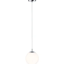 Riippuvalaisin Paulmann Globe, IP44, E27, himmennettävä, kromi