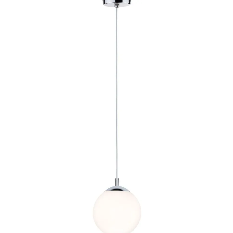 Riippuvalaisin Paulmann Globe, IP44, E27, himmennettävä, kromi