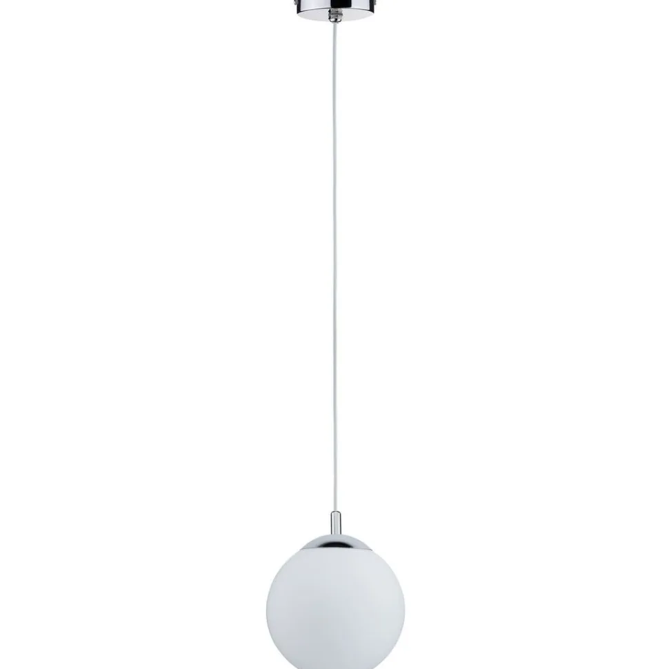 Riippuvalaisin Paulmann Globe, IP44, E27, himmennettävä, kromi