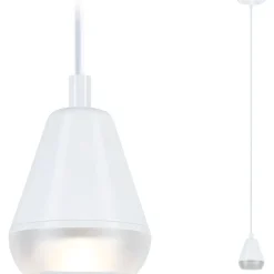 Riippuvalaisin Paulmann Luia Ø78mm GU10 max. 10W IP44 satiini/valkoinen