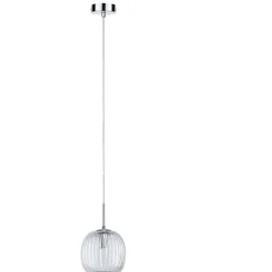 Riippuvalaisin Paulmann Ruya Ø15cm E14 max. 20W IP44 lasi/mattamusta
