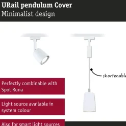 Riippuvalaisin Paulmann URail Cover GU10 max. 10W himmennettävä mattamusta