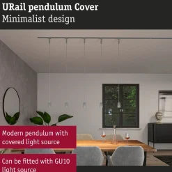 Riippuvalaisin Paulmann URail Cover GU10 max. 10W himmennettävä mattamusta
