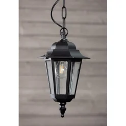 Riippuvalaisin ulkokäyttöön Noor Milano Mini Ø205x275 mm musta