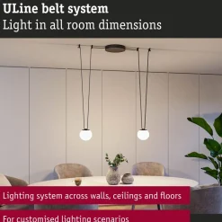 Ripustettava valaisin Paulmann ULine Ball Ø15cm LED 3000K 8W valkoinen/musta