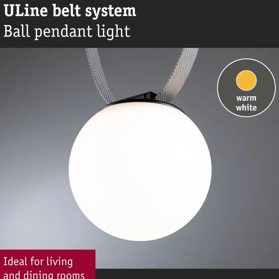 Ripustettava valaisin Paulmann ULine Ball Ø15cm LED 3000K 8W valkoinen/musta