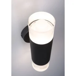 Seinä-/kattovalaisin Paulmann Kame, 27cm, IP44, 3000K, 2x460lm, 230V, 2x4W, signaalimusta