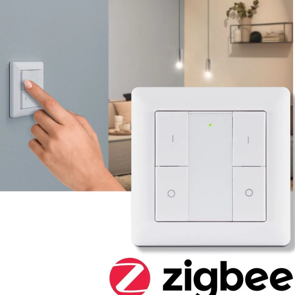 Seinäkytkin ja himmennin Paulmann, Smart Home Zigbee 3.0, valkoinen