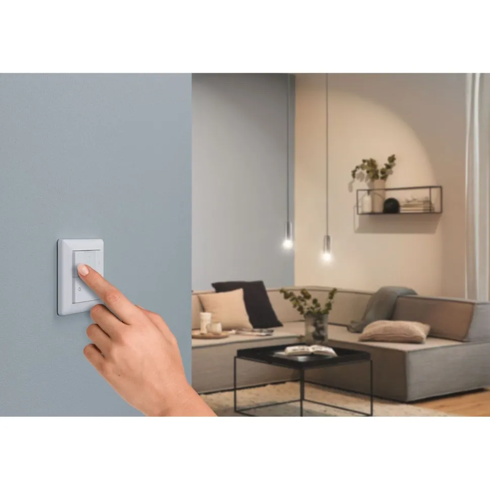 Seinäkytkin ja himmennin Paulmann, Smart Home Zigbee 3.0, valkoinen
