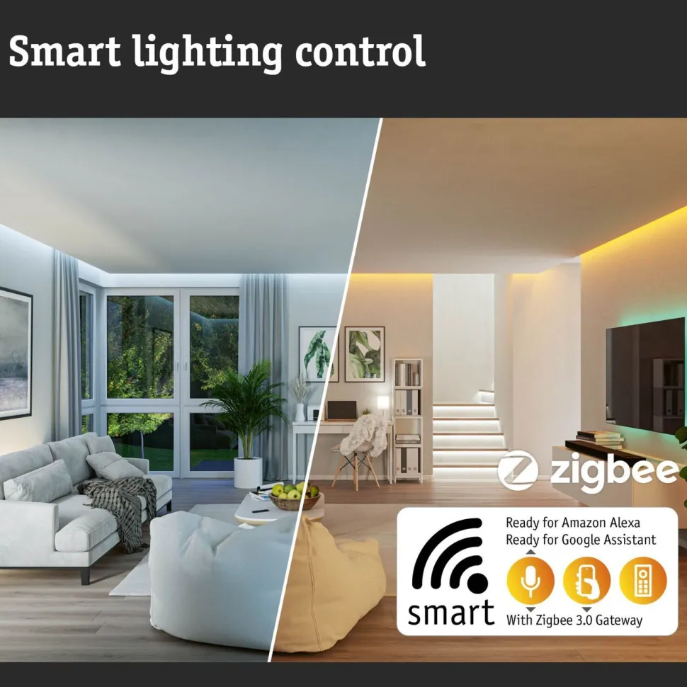 Seinäkytkin ja himmennin ulkokäyttöön Paulmann, Smart Home Zigbee 3.0, musta