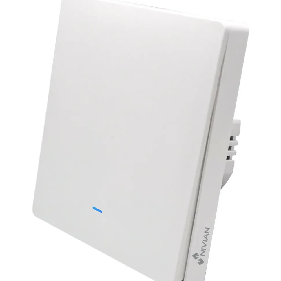 Seinäkytkin valoille Celetron Nivian Smart, 1-osainen, TUYA Smartlife Wifi/Wlan