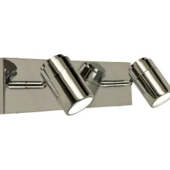 Seinäspotti Aneta Lighting Livorno 2-osainen IP44 kromi/valkoinen