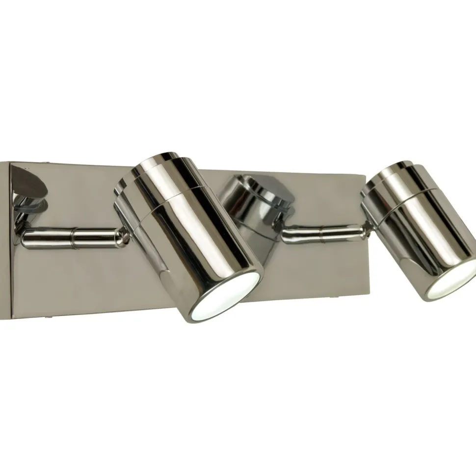 Seinäspotti Aneta Lighting Livorno 2-osainen IP44 kromi/valkoinen
