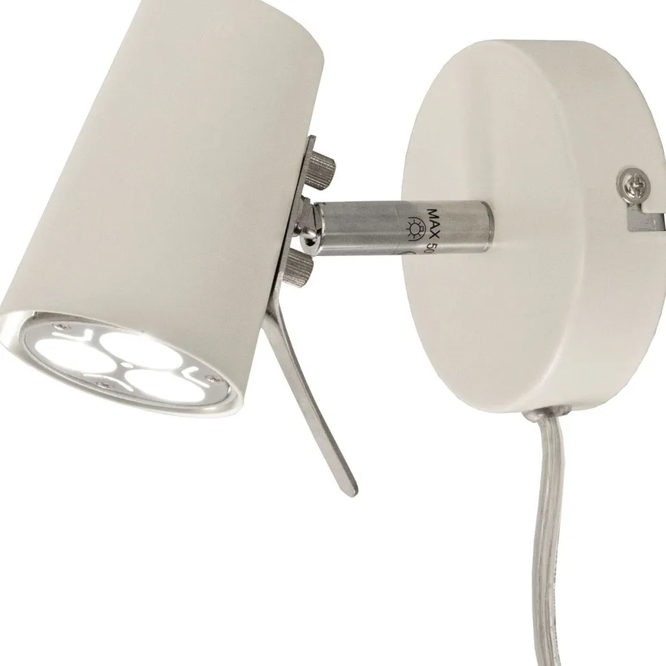 Seinäspotti Aneta Lighting Pilot GU10 valkoinen