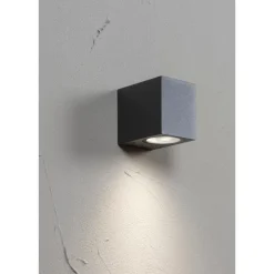 Seinävalaisin Airam Sund, max 11W, GU10, 80x68x93mm, IP44, antrasiitti/kirkas
