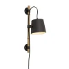 Seinävalaisin Aneta Lighting Espresso musta