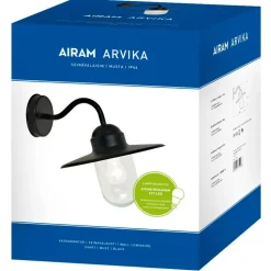 Seinävalaisin Arvika 294x370x303 mm musta