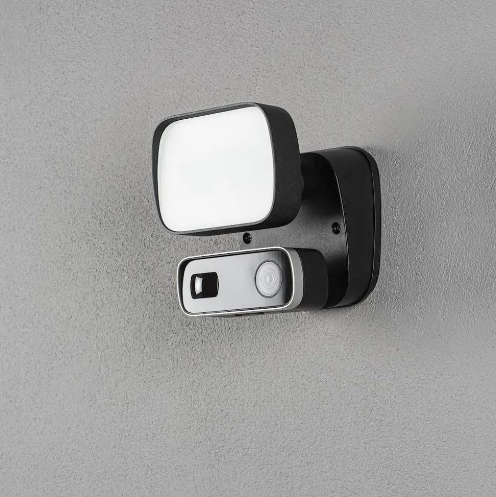 Seinävalaisin Konstsmide Smartlight 7867-750 musta 10W kamera kaiutin mikrofoni