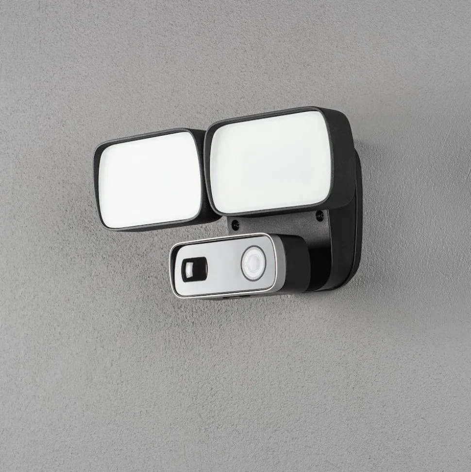 Seinävalaisin Konstsmide Smartlight 7869-750 musta 24W kamera kaiutin mikrofoni