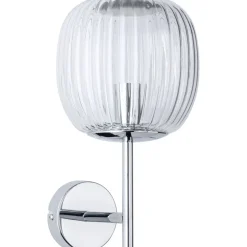 Seinävalaisin Paulmann Ruya IP44 E14 max. 20W kylpyhuoneeseen himmennettävä, lasi/kromi