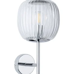 Seinävalaisin Paulmann Ruya IP44 E14 max. 20W kylpyhuoneeseen himmennettävä, lasi/kromi