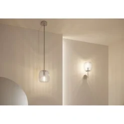Seinävalaisin Paulmann Ruya IP44 E14 max. 20W kylpyhuoneeseen himmennettävä, lasi/kromi