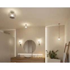 Seinävalaisin Paulmann Ruya IP44 E14 max. 20W kylpyhuoneeseen himmennettävä, lasi/kromi
