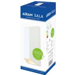 Seinävalaisin Sala IP44 90x90x220 mm ylös/alas valkoinen