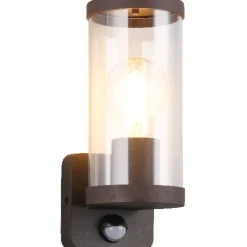 Seinävalaisin Trio Bonito, E27, rustiikki, liiketunnistin