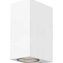 Seinävalaisin Airam Sund Double, max 2x7W, GU10, 150x68x93mm, IP44, valkoinen/kirkas