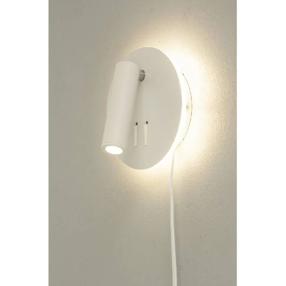 Seinävalaisin Aneta Lighting Ace valkoinen