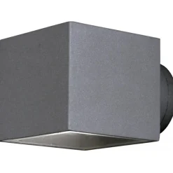 Seinävalaisin Aneta Lighting Ekerum neliö 100x135x90 mm ylös/alas harmaa
