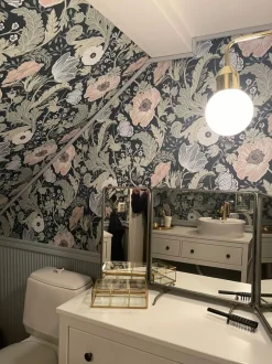 Seinävalaisin Aneta Lighting Florens IP44 messinki/valkoinen